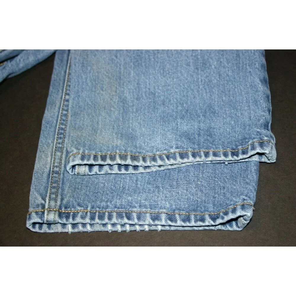 Kirkland jeans mens 34 x 31 Signature distressed straight blue